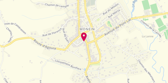 Plan de Au Péché Mignon, 2 Place Lacabanne, 64360 Monein