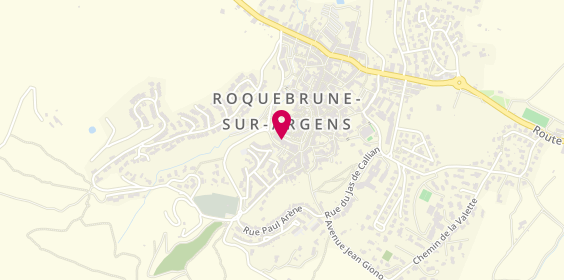 Plan de La chocolaterie du Rocher, 15 place Alfred Perrin, 83520 Roquebrune-sur-Argens