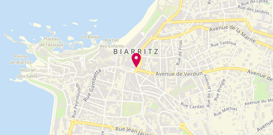 Plan de La Tasse A Moustache Biarritz, 27 place Georges Clemenceau, 64200 Biarritz