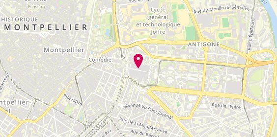 Plan de Jeff de Bruges, 1 Rue des Pertuisanes, 34000 Montpellier