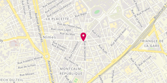 Plan de Pâtisserie Francin, 25 Rue de la République, 30900 Nîmes