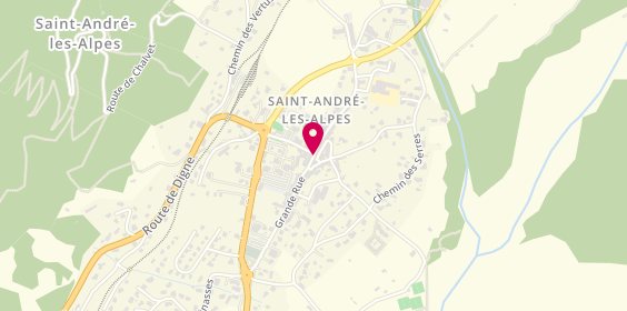 Plan de Pâtisserie COMTE Didier, 63 Grand Rue, 04170 Saint-André-les-Alpes