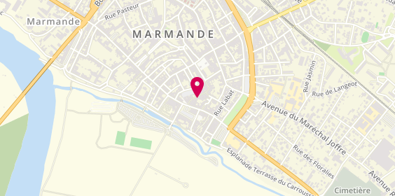 Plan de La Gourmandine, 8 Rue Toupinerie, 47200 Marmande