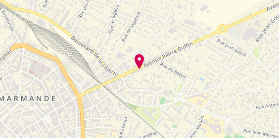 Plan de Les 3 Petits Choux - Boulangerie Pâtisserie artisanale, 30 avenue Pierre Buffin, 47200 Marmande