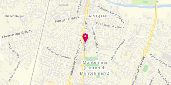 Plan de Nougat Les Trois Abeilles, 85 avenue Jean Jaurès, 26200 Montélimar
