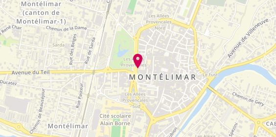Plan de L'Artisan Nougatier, Les Allées Provençales 35 Boulevard Marre Desmarais, 26200 Montélimar
