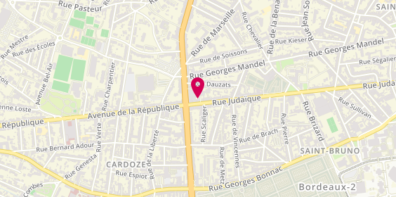 Plan de Baillardran, 263 Rue Judaïque, 33000 Bordeaux