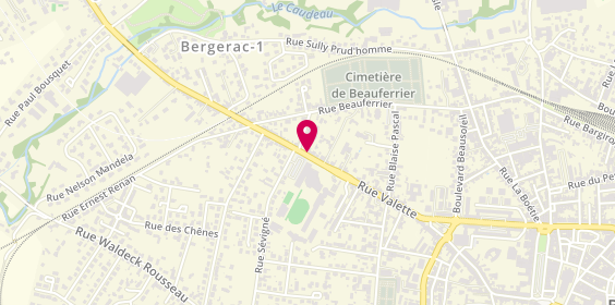Plan de Pâtisserie Francois, 141 Rue Valette, 24100 Bergerac