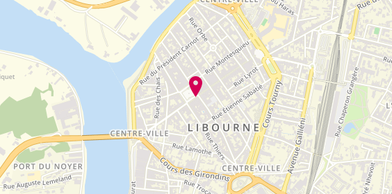 Plan de Yves Thuriès, 10 place Abel Surchamp, 33500 Libourne