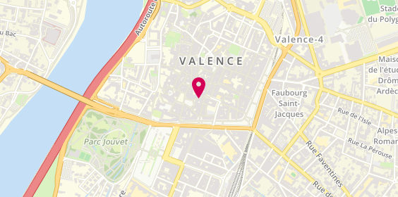 Plan de Le Palais pâtisserie chocolaterie, 8 Rue de l'Université, 26000 Valence