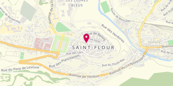 Plan de Chocolaterie du Pays de Saint-Flour, 17 Rue du Collège, 15100 Saint-Flour