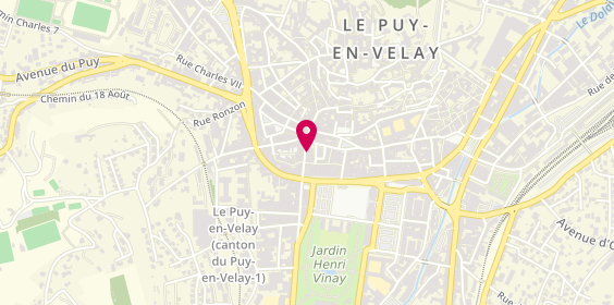 Plan de Aux Delices, 13 Rue Saint Gilles, 43000 Le Puy-en-Velay