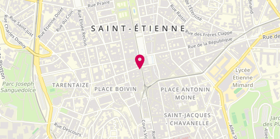 Plan de Chocolat Weiss St Étienne, 8 Rue Général Foy, 42000 Saint-Étienne