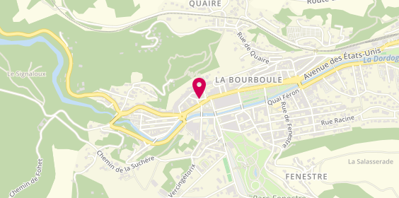 Plan de Chez Nous Les Gosses, Place Victoire, 63150 La Bourboule
