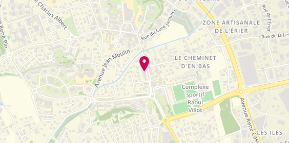 Plan de Chocolaterie Juliette Névo, 260 avenue Costa de Beauregard, 73290 La Motte-Servolex