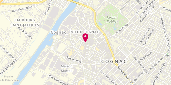 Plan de Chocolaterie Letuffe Cognac, 84 Rue Aristide Briand, 16100 Cognac