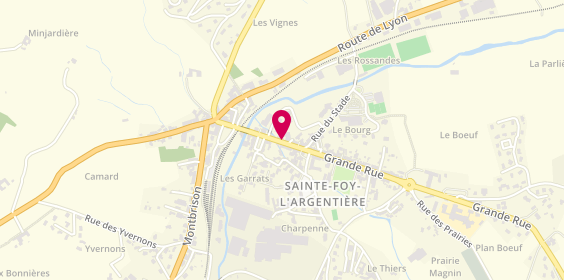 Plan de L'Atelier des Frères Dupin, 235 Grande Rue, 69610 Sainte-Foy-l'Argentière