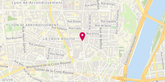 Plan de Pralus, 3 grande Rue de la Croix-Rousse, 69004 Lyon
