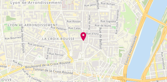 Plan de Cafes Chocolats Voisin, 2 Grande Rue la Croix Rousse, 69004 Lyon