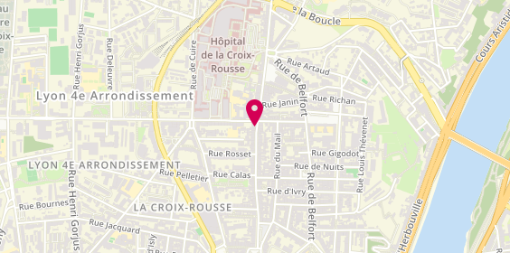 Plan de Les Chocolats d'Abi et Lisa, 73 grande Rue de la Croix-Rousse, 69004 Lyon
