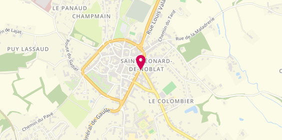 Plan de Chocolaterie Coignac, 16 avenue du Champ de Mars, 87400 Saint-Léonard-de-Noblat
