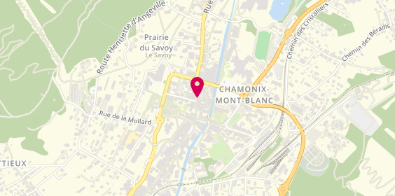 Plan de Chez Richard la Pâtisserie, 136 Rue Joseph Vallot, 74400 Chamonix-Mont-Blanc