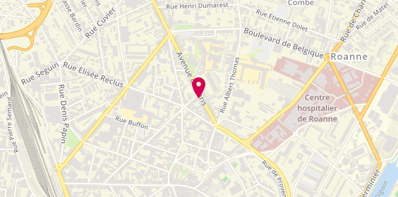 Plan de Maison Pilati, 15 Bis avenue de Paris, 42300 Roanne