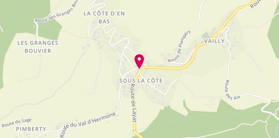 Plan de Les Petits Gourmets, 32 Route de Layat, 74470 Vailly