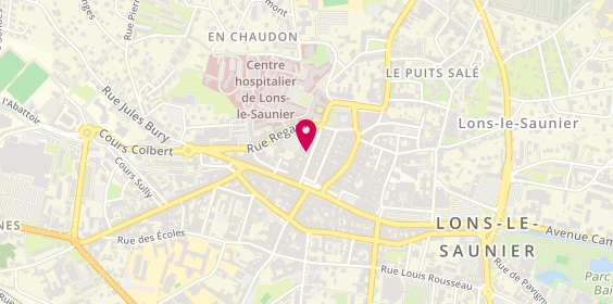 Plan de Chocolaterie Rose de porcelaine, 14 Rue Lafayette, 39000 Lons-le-Saunier