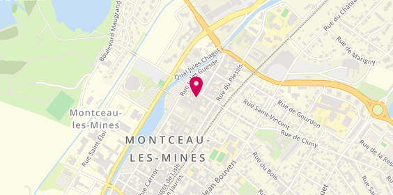 Plan de A la Mine de Chocolat, 36 Rue de la République, 71300 Montceau-les-Mines
