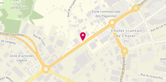 Plan de Réauté Chocolat, 27 Rue des Pagannes, 49300 Cholet
