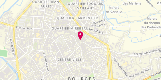 Plan de Chocolaterie de la Place Gordaine, 3 Rue Bourbonnoux, 18000 Bourges