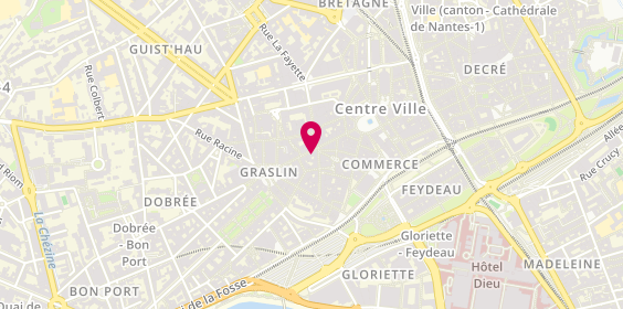 Plan de Patisserie Jamin, 15 Rue Crébillon, 44000 Nantes