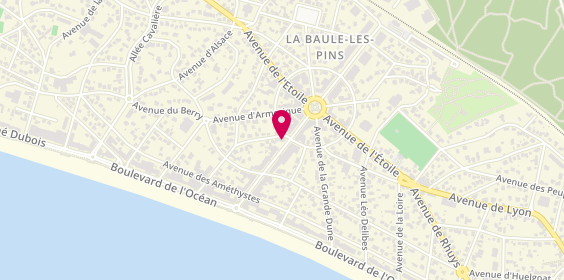 Plan de La Route du Cacao, 33 avenue Louis Lajarrige, 44500 La Baule-Escoublac