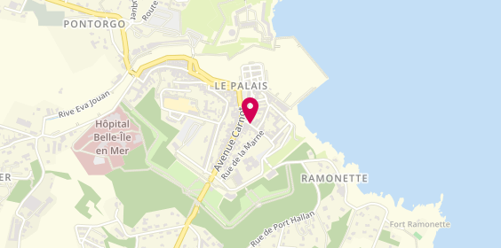 Plan de De Belle-Ile et d'Ailleurs, 7 Rue Willaumez, 56360 Le Palais