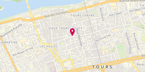 Plan de De Neuville, 69 Rue des Halles, 37000 Tours
