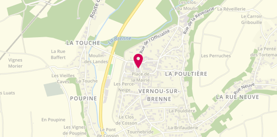 Plan de HUVET Philippe, 8 Rue Lucien Arnoult, 37210 Vernou-sur-Brenne