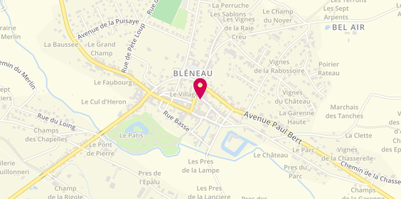 Plan de HENCK Benjamin, 12 place Châtaigner, 89220 Bléneau