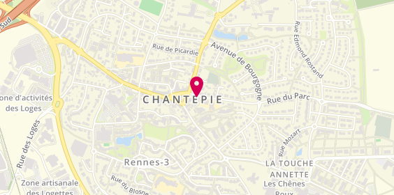 Plan de Boulangerie Chicherie, 6 Rue du parc, 35135 Chantepie