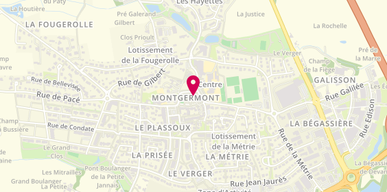 Plan de Au Palais des Gourmets, 26 place Jane Beusnel, 35760 Montgermont