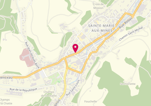 Plan de Pâtisserie E.BARADEL, 124 Rue Marechal Lattre de Tassigny, 68160 Sainte-Marie-aux-Mines