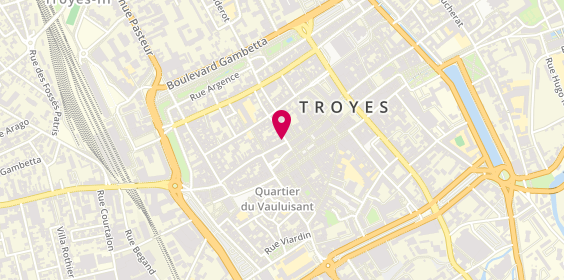 Plan de Pascal Caffet, 2 Rue de la Monnaie, 10000 Troyes