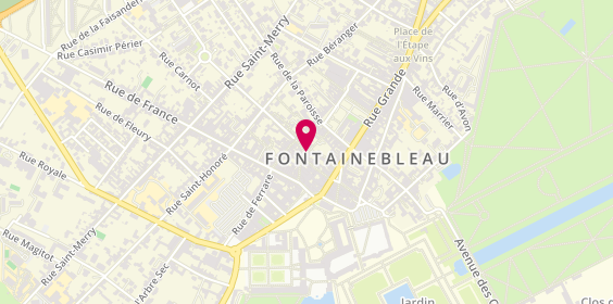 Plan de De Neuville – Chocolat français, 2 Rue des Bouchers, 77300 Fontainebleau
