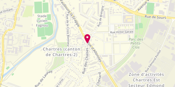Plan de J. Boullanger, 4 Rue d'Allonnes, 28000 Chartres