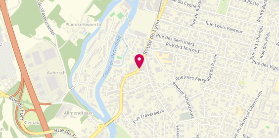 Plan de Boulangerie Pâtisserie Christian Beck, 267 Route de Lyon, 67400 Illkirch-Graffenstaden