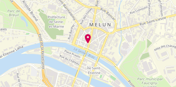 Plan de De Neuville, 15 Rue Saint-Aspais, 77000 Melun