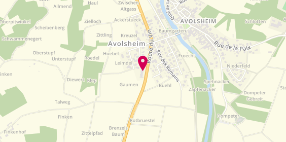 Plan de Confiserie Alsacienne, 1 Route du Vin, 67120 Avolsheim