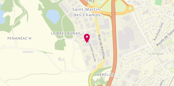 Plan de Délices Chocola'Thés, Rue du Grand Launay, 29600 Saint-Martin-des-Champs