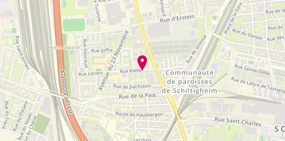 Plan de Patisserie Pierre MULLER, 7 A Rue Kléber, 67300 Schiltigheim