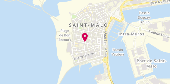 Plan de Biscuiterie la Trinitaine - Saint Malo, 2 Rue Broussais, 35400 Saint-Malo